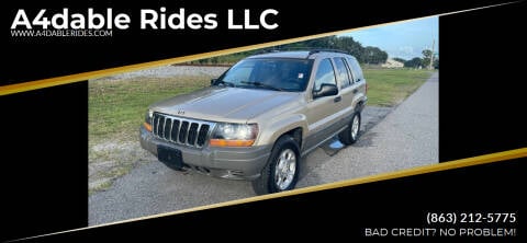 2000 Jeep Grand Cherokee for sale at A4dable Rides LLC in Haines City FL