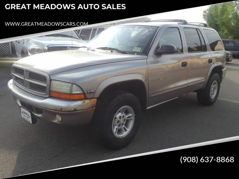 2000 Dodge Durango for sale at GREAT MEADOWS AUTO SALES in Great Meadows NJ