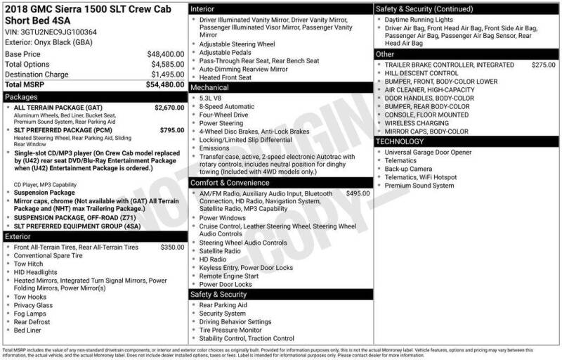 2018 GMC Sierra 1500