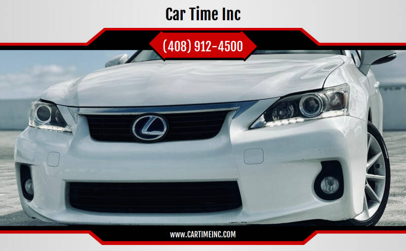 2012 Lexus CT 200h for sale at Car Time Inc in San Jose CA