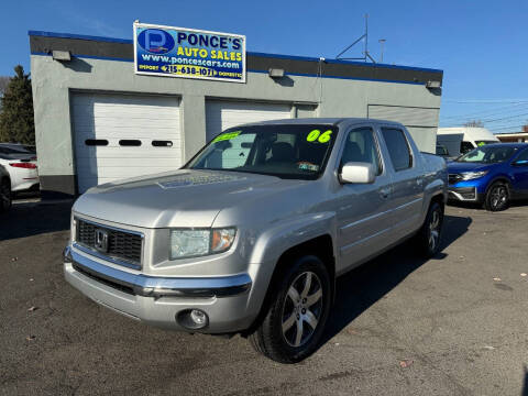 2006 Honda Ridgeline for sale at Ponce's Auto Sales in Bensalem PA