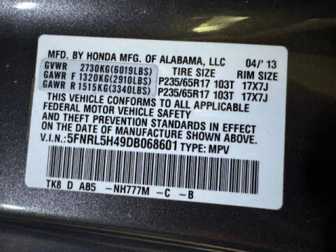 2013 Honda Odyssey EX
