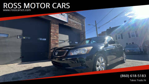 2009 Honda Accord for sale at ROSS MOTOR CARS in Torrington CT