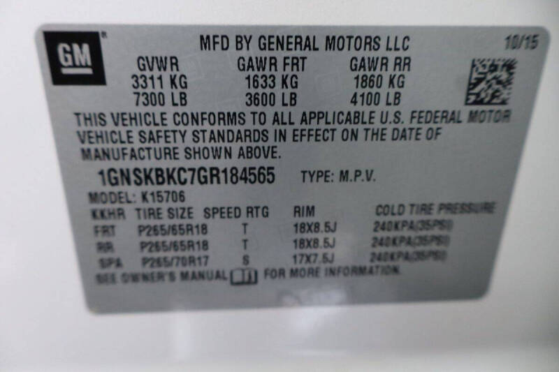 2016 Chevrolet Tahoe LT