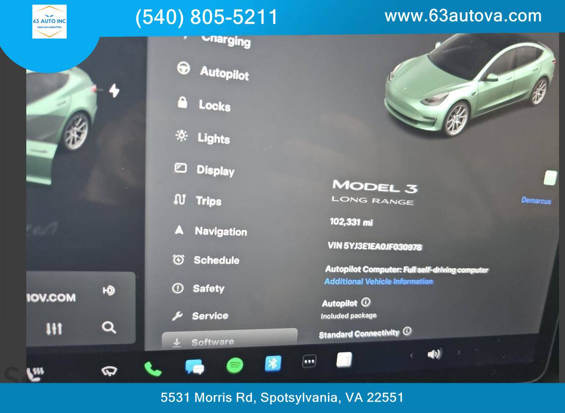 2018 Tesla Model 3 for sale at 63 Auto Inc in Spotsylvania, VA