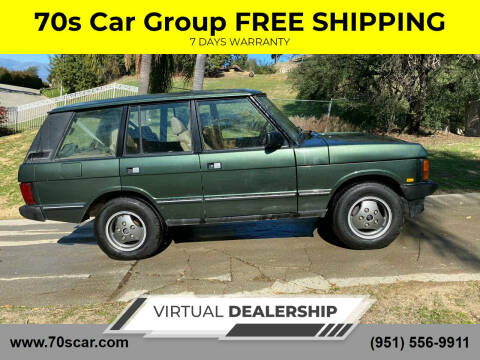 1993 Land Rover Range Rover for sale at 70s Car Group       FREE SHIPPING in Riverside CA