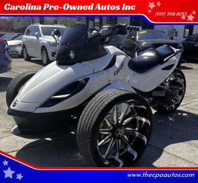 2012 Can-Am Spyder for sale at Carolina Pre-Owned Autos Inc in Durham NC