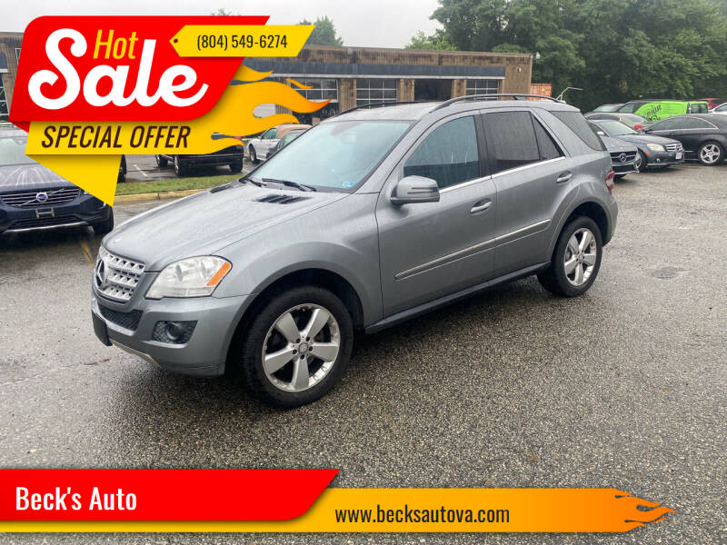 2011 Mercedes-Benz M-Class for sale at Beck's Auto in Chesterfield VA