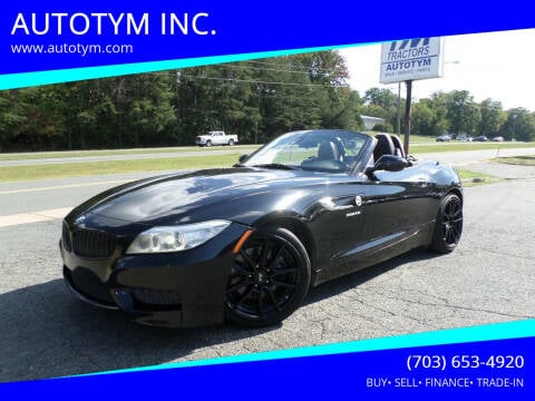 2014 BMW Z4 for sale at AUTOTYM INC. in Fredericksburg VA