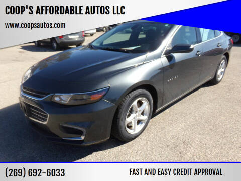 2017 Chevrolet Malibu for sale at COOP'S AFFORDABLE AUTOS LLC in Otsego MI