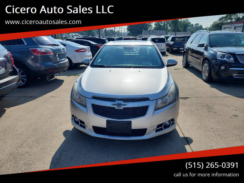 2013 Chevrolet Cruze for sale at Cicero Auto Sales LLC in Des Moines IA