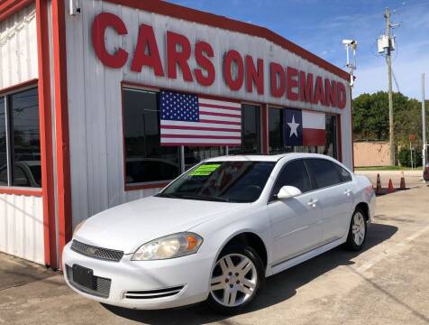 2013 Chevrolet Impala for sale at Cars On Demand 3 in Pasadena TX