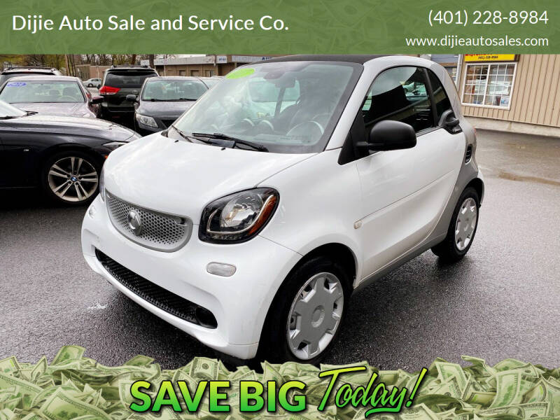 2017 Smart fortwo for sale at Dijie Auto Sales and Service Co. in Johnston RI