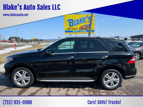 2013 Mercedes-Benz M-Class for sale at Blake's Auto Sales LLC in Rice Lake WI