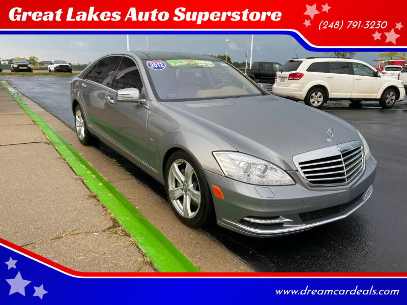 2012 Mercedes-Benz S-Class for sale at Great Lakes Auto Superstore in Waterford Township MI