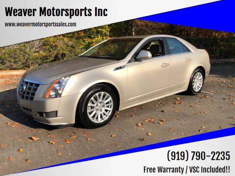 2013 Cadillac CTS for sale at Weaver Motorsports Inc in Cary NC