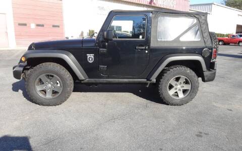 2011 Jeep Wrangler for sale at Mathews Used Cars, Inc. in Crawford GA