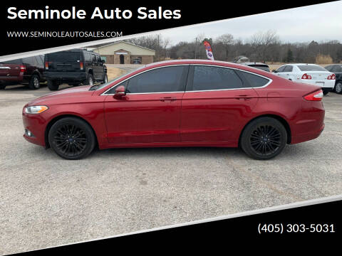 2013 Ford Fusion for sale at Seminole Auto Sales in Seminole OK