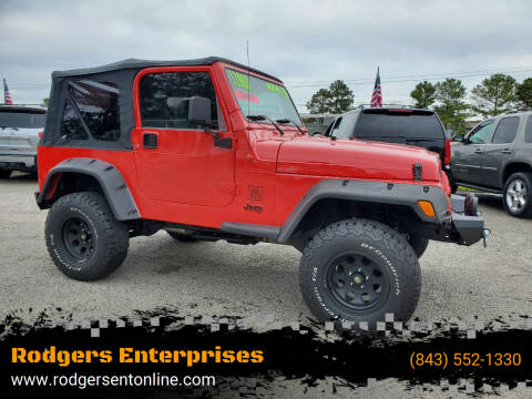 1999 Jeep Wrangler for sale at Rodgers Enterprises in North Charleston SC