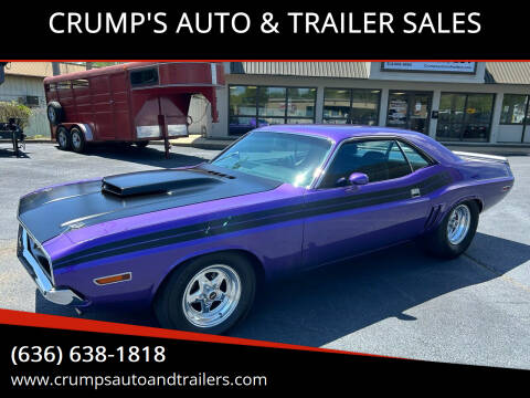 1971 Dodge Challenger for sale at CRUMP'S AUTO & TRAILER SALES in Crystal City MO