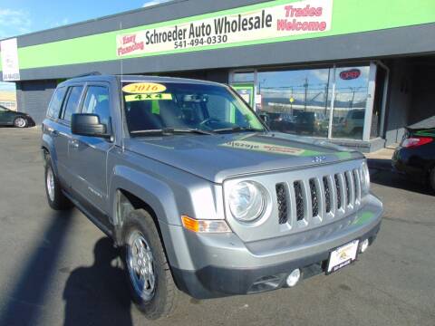 2016 Jeep Patriot for sale at Schroeder Auto Wholesale in Medford OR