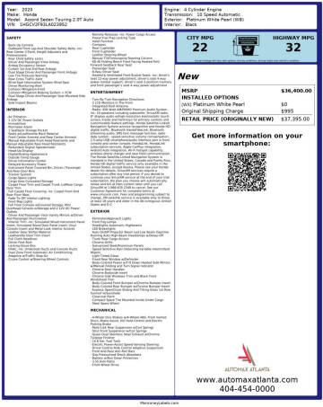 2020 Honda Accord Touring