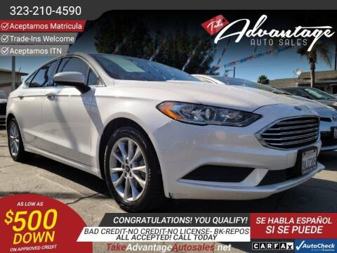 2017 Ford Fusion for sale at ADVANTAGE AUTO SALES INC in Bell CA