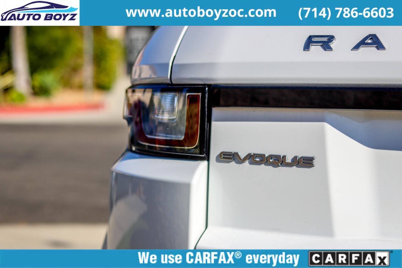 2018 Land Rover Range Rover Evoque for sale at Auto Boyz in Garden Grove, CA