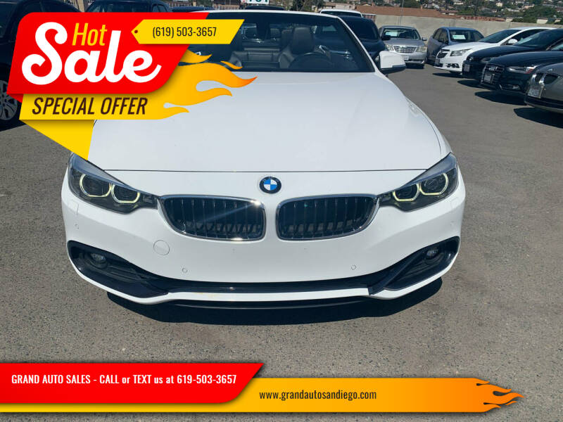 2018 BMW 4 Series for sale at GRAND AUTO SALES - CALL or TEXT us at 619-503-3657 in Spring Valley CA