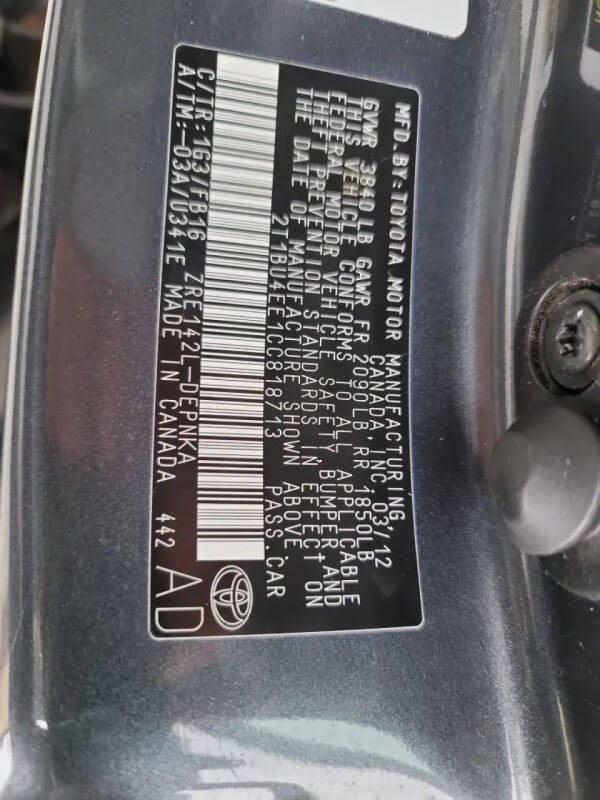 2012 Toyota Corolla