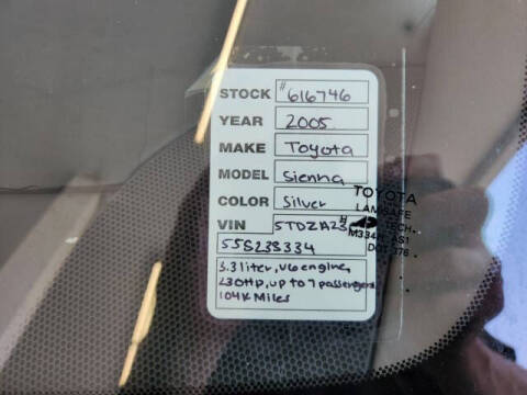 2005 Toyota Sienna