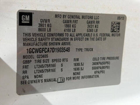 2013 Chevrolet Express 2500