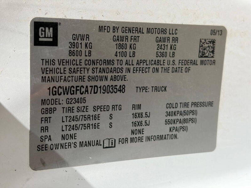 2013 Chevrolet Express 2500