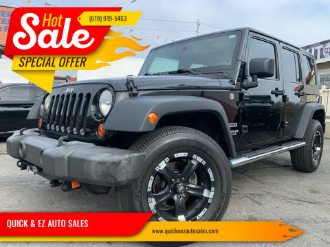 2010 Jeep Wrangler Unlimited for sale at QUICK & EZ AUTO SALES in National City CA