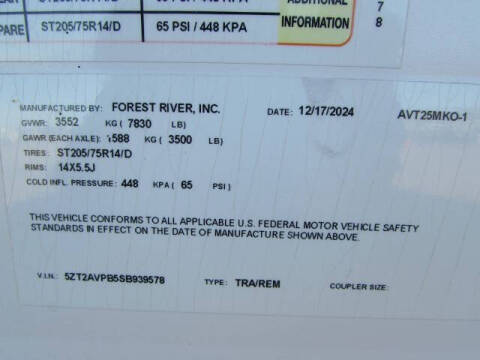 2025 Forest River AVENGER 25