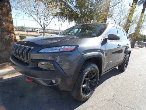 2016 Jeep Cherokee for sale at J & E Auto Sales in Phoenix AZ