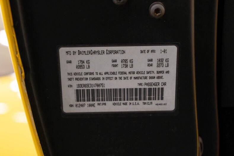 2001 Dodge Viper RT/10