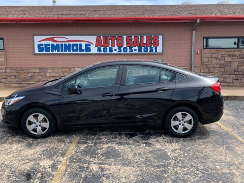 2018 Chevrolet Cruze for sale at Seminole Auto Sales in Seminole OK