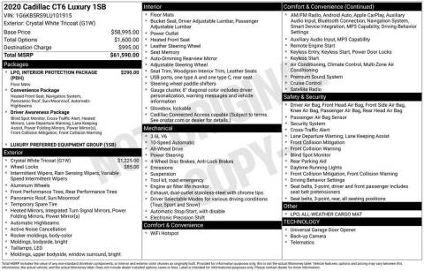2020 Cadillac CT6 3.6L Luxury