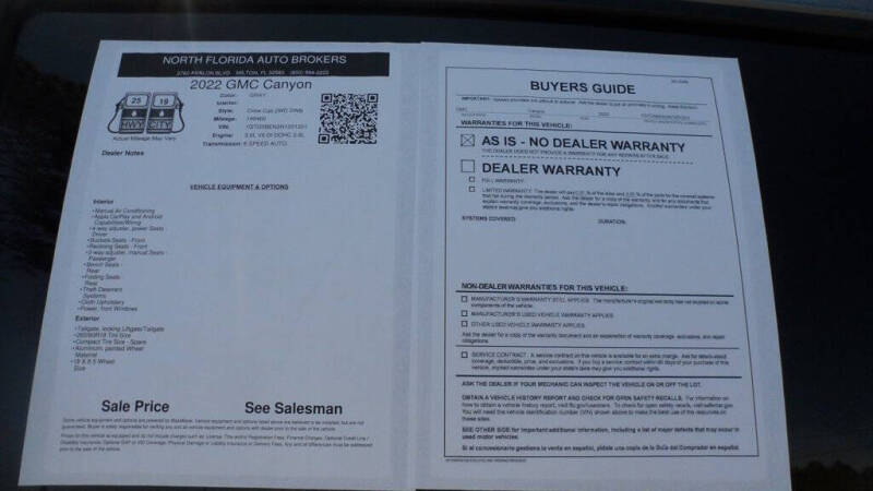 2022 GMC Canyon Elevation Standard