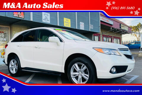 2013 Acura RDX for sale at M&A Auto Sales in Sacramento CA