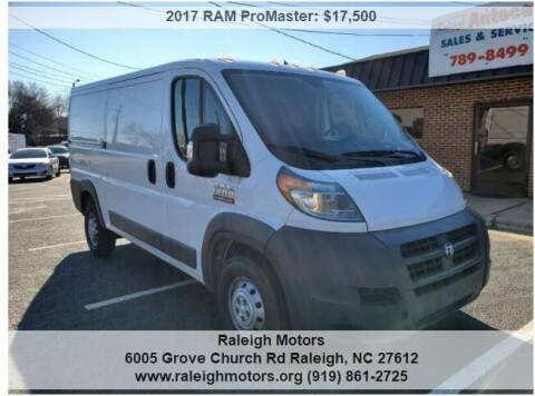 2017 RAM ProMaster for sale at Raleigh Motors in Raleigh NC