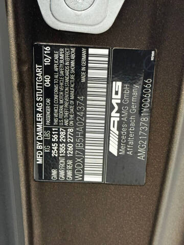 2017 Mercedes-Benz S-Class AMG S 63