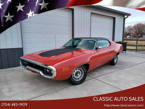 1971 Plymouth Roadrunner for sale at Classic Auto Sales in Maiden NC