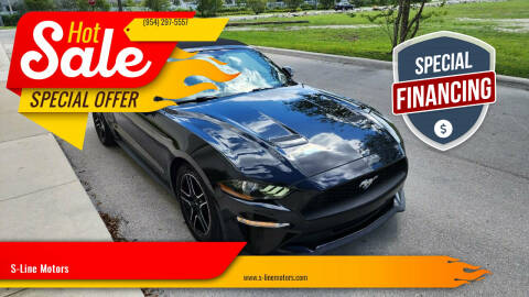 2018 Ford Mustang for sale at S-Line Motors in Pompano Beach FL