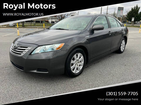 2007 Toyota Camry Hybrid for sale at Royal Motors in Hyattsville MD