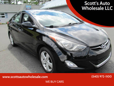 2012 Hyundai Elantra for sale at Scott's Auto Wholesale LLC in Locust Grove VA
