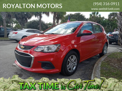 2020 Chevrolet Sonic for sale at ROYALTON MOTORS in Plantation FL