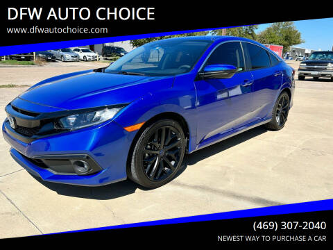 2020 Honda Civic for sale at DFW AUTO CHOICE in Dallas TX