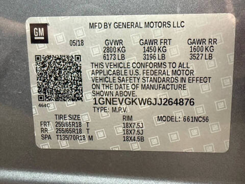 2018 Chevrolet Traverse LT Cloth